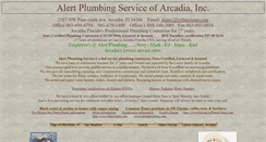 Desktop Screenshot of alertplumbing.com